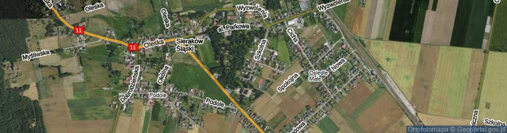 Zdjęcie satelitarne Szkolna ul.